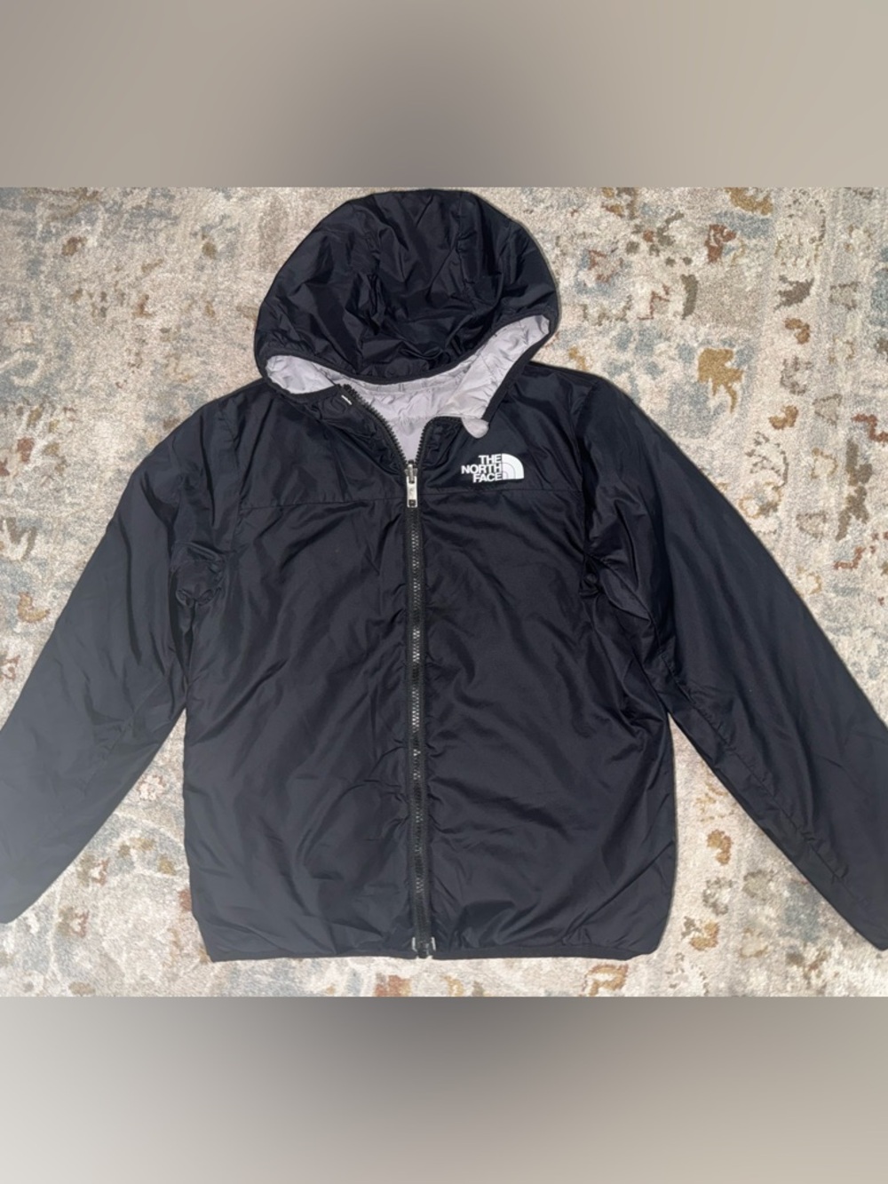 The North Face Kids Black Hooded Puffer Jacket
